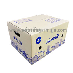 กล่องพัสดุ ฝาชน เบอร์ M+ (ผลไม้) 35x45x25 ซม.(5 ชั้น)	